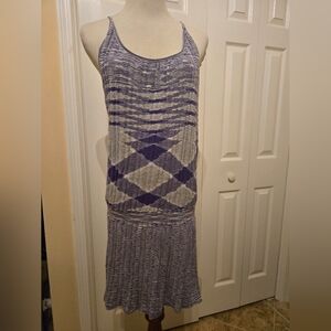 BCBG MAXAZRIA drop waist summer dress sz M *Flaw*